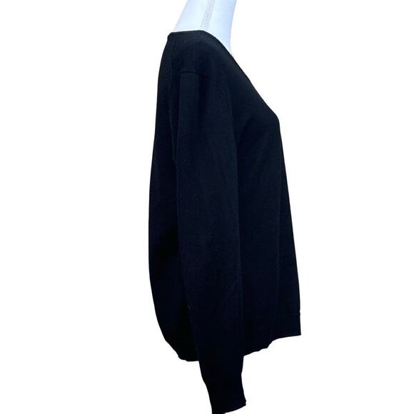 Flag & Anthem black wool sweater, medium, minimalist, timeless, layering - Picture 2 of 5